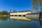 Historic weir at the river Isar in Munich