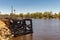 The historic wharf at Morgan on the Murray River in South Australia