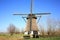 Historic Windmill De oude Doorn in the Province North Brabant, The Netherlands