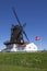 Historic windmill at Grenaa, Jutland, Danmark