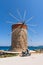 Historic windmill Rhodes island, Greece