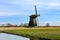 Historic windmill in Schermer, Netherlands