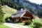 Historic Wooden Chalet in the Swiss Alps
