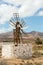 Historic wooden wind mill near the village Puerto Lajas