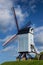 Historic Wooden Windmill in Bruges Brugge Belgium