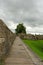 Historic York City Walls in York, England