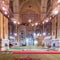 Historical Al Rifaii Mosque, aka Royal Mosque, with colorful decorated engraved Mihrab and wooden Minbar, Cairo, Egypt