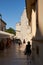 historical alley in the old town of Krk in Croatia