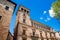 Historical Anaya Tower built on the fifteenth century at Salamanca city center