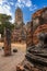 Historical ancient Art and Architecture, Wat Chaiwattanaram old temple in Ayutthaya province Thailand