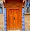 historical in antique building door morocco style africa wood
