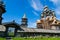 Historical architectural ensemble on the island of Kizhi in Russ