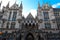 Historical building and entrance of Royal Courts of Justice in London ,England.