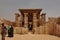 Historical building and giant columns in Egypt, the entrance part is magnificent