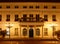 Historical Building on Market Square at Night in the Old Town of the Hanse City Wismar in Mecklenburg - Vorpommern