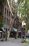 Historical Building on Occidental Square in the Old Town of Seattle at the Puget Sound in Washington