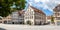 Historical building in Ravensburg old town panorama in Germany