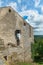 Historical building from stone in the old town of Buje. Istria, Croatia