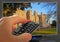 Historical buildings architecture tv channel remote control