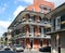 Historical Buildings in the French Quarter in the Old Town of New Orleans, Louisiana