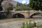 HISTORICAL Calicanto Bridge is located in the city of HuÃ¡nuco Peru and crosses the Huallaga River