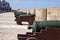 Historical cannons in the fort Essaouira, Morocco