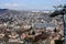 Historical center of Tbilisi from the top point, below the old town and picturesque roofs