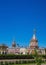 The historical center of Yaroslavl. Sunny day. 19th century buildings. Alexander Nevsky Chapel