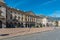 Historical centre of Aosta, full of shops and restaurants in Valle dâ€™Aosta, Italy