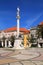 Historical centre and Bocage Statue in Setubal, Portugal