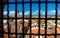 Historical centre of medieval town Lucca with old buildings, typical orange terracotta tiled roofs