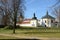 The historical chapel of Loreta Old Hroznatov and trees