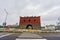 The historical Cheng En Gate under repairment construction