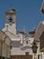 Historical church tower in the old town of Faro, Algarve - Portugal