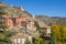 Historical city Albarracin in autumn colors