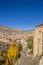 Historical city Albarracin in autumn colors