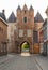 Historical city gate known locally as Gevangenpoort in Bergen op Zoom, The Netherlands