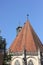 historical city schwaebisch gmuend catholic church details ornaments and roof