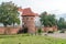 Historical city walls in Braniewo, Poland