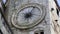 Historical clock under bell tower in Split, Croatia