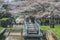 historical disused inclined railroad for hoisting boats from Biwa Lake Canal