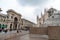 The historical Duomo Square, Piazza del Duomo in the center of Milan, Italy