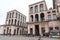 The historical Duomo Square, Piazza del Duomo in the center of Milan, Italy