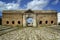 Historical entrance wall to the city in La Goulette,Tunisia