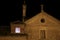 Historical facades and streets of The ancient city of Cuenca at night