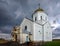 Historical fortified Church of the Nativity of the Virgin Mary in Pisky near Schyrets, Lviv region, Ukraine