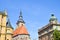 Historical Franciscan Monastery located near the Main Square in Plzen, Czech Republic. The Franciscan church and monastery are