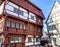 Historical house at Market square in Bad Saulgau, spa town on the Upper Swabian Baroque Street, Germany