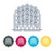 Historical Icon Jaipur City - Hawa Mahal Icon Illustration