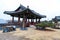 A historical Korean wooden gazebo.